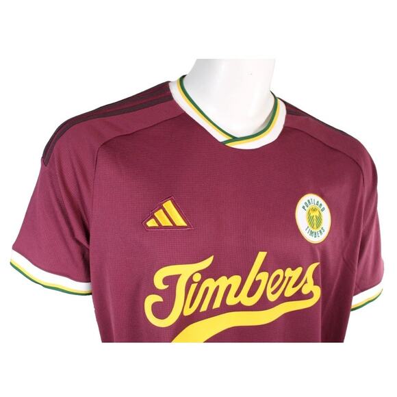 ADIDAS Portland Timbers Men's XL Crimson Archive Team Jersey 2024 MSRP $150 - Picture 8 of 13